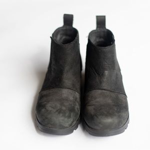 Sorel Women's Black Emelie NL2671-010 Waterproof Ankle Chelsea Boots 6.5